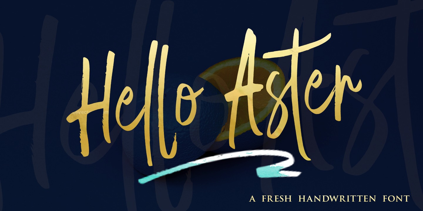 Example font Hello Aster #1
